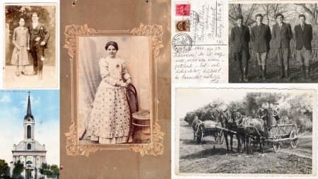 Régi vajdasági magyar fényképek kollázs